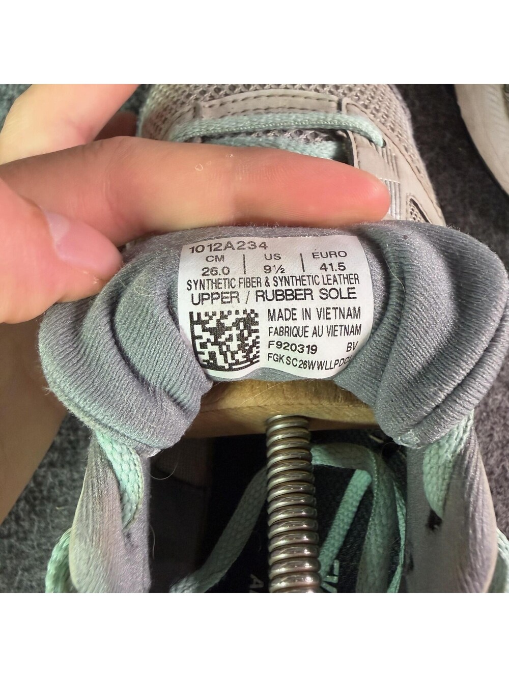 ASICS GEL-Contend 4 Shoes Womens Size 9.5 Gray Aqua Running Sneakers 1012A234 - Picture 7 of 9